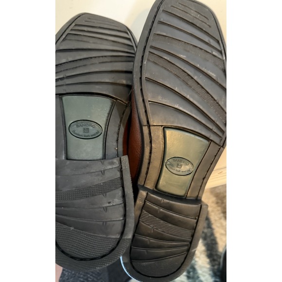 Sandro 5302 Mens 13D Brown‎ Leather Square Toe Gore Loafers, Made in Brazil main image 7